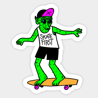 SKATE FIRST Sticker